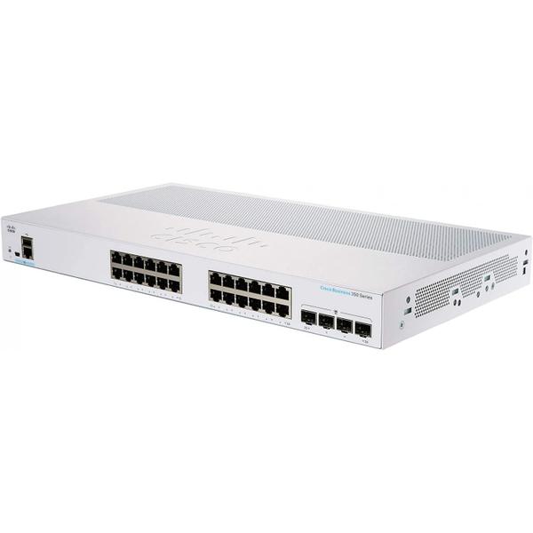 Imagem de Switch cisco cbs350 managed 24-port ge, 4x1g sfp camada 3 garenciável cbs350-24t-4g-br_sc