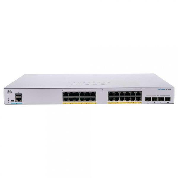 Imagem de Switch cisco cbs350 managed 24-port ge, 4x1g sfp camada 3 garenciável cbs350-24t-4g-br_sc