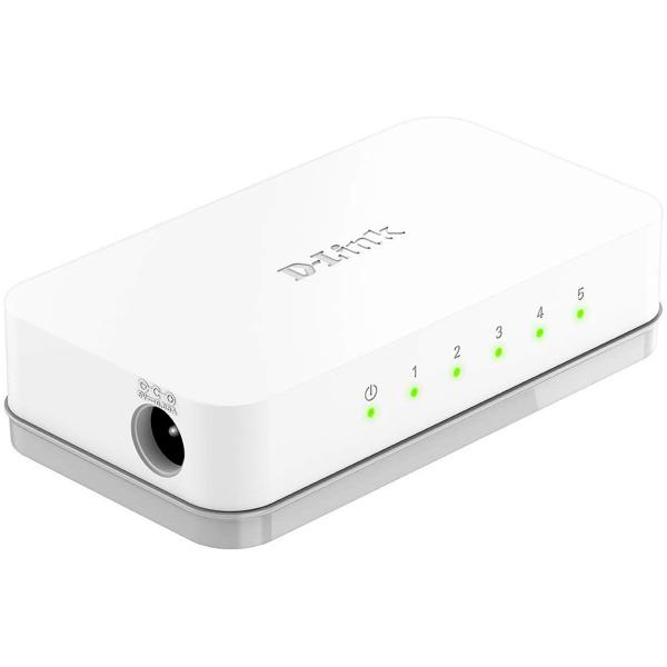 Imagem de Switch de Mesa D-Link DES-1005C, 5 Portas, 10/100 Mbps, Branco