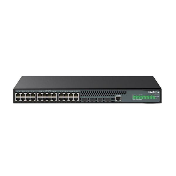 Imagem de Switch Gerenciável 24P Gigabit S2328G-A e 4P SFP 1000 BASE-X, 4760106, INTELBRAS