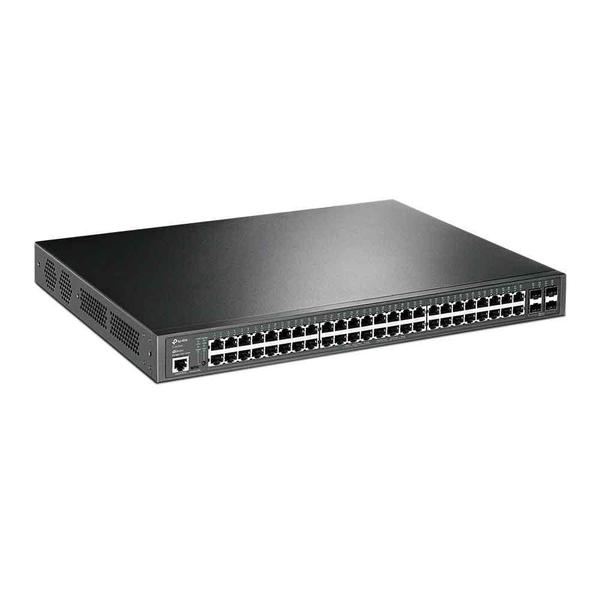 Imagem de Switch Gerenciavel Gigabit Jetstream L2+ 48 Portas Poe+ E 4 Slots Sfp Tp-link Tl-sg3452p