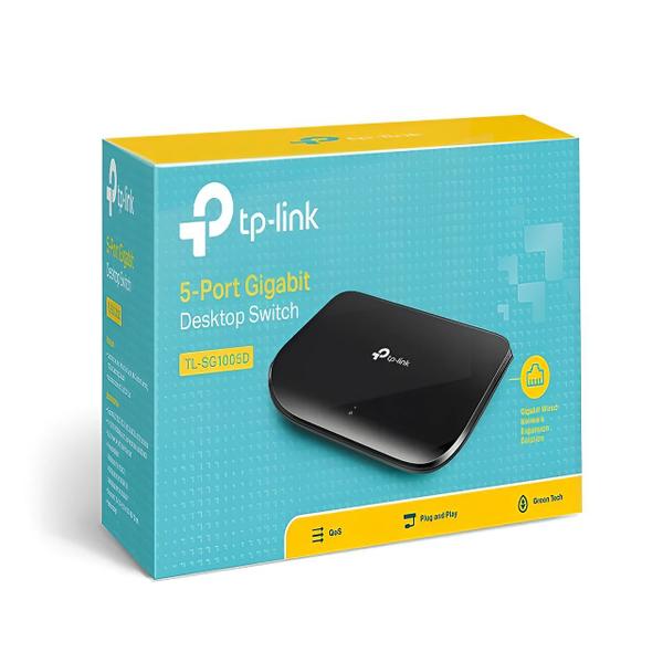 Imagem de Switch Gigabit 5 Porta 10/100/1000 Mbps Tl-Sg1005d Tp-Link