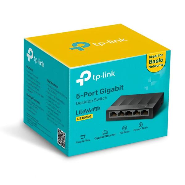 Imagem de Switch Gigabit 5 Portas Lite 10/100/1000 Mbps Ls1005G Tp-Link