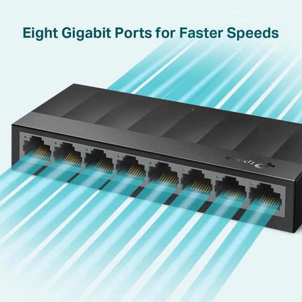 Imagem de Switch Gigabit 8 Portas Litewave LS-1008G