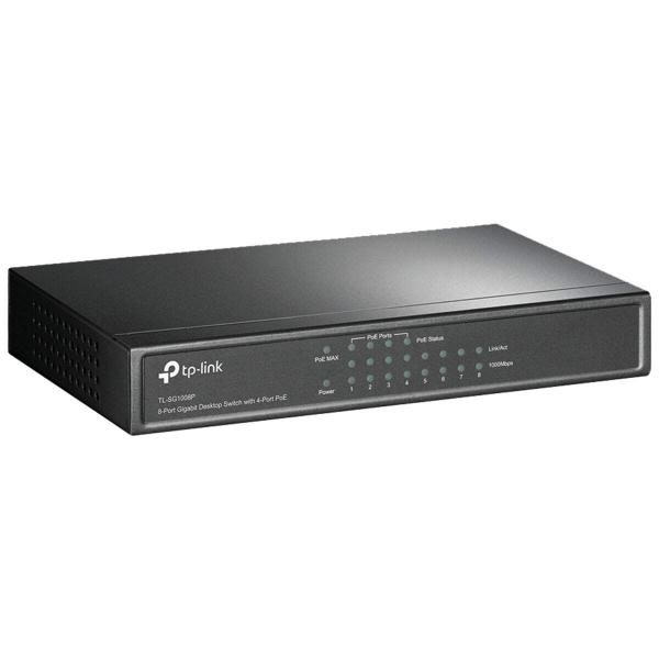 Imagem de Switch Gigabit 8P C/ 4P Poe+ Tl-Sg1008P Smb