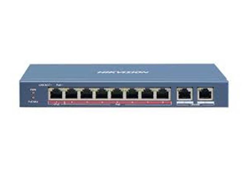 Imagem de Switch Hikvision DS-3E0310HP-E 10 PORT Metalico 1  10/100 MBPS HI-POE PORT, 7  10/100 MBPS Poe P