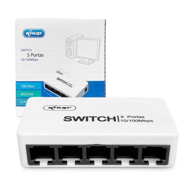 Imagem de Switch Hub 5 Portas De 10/100mbps Kp-e05a