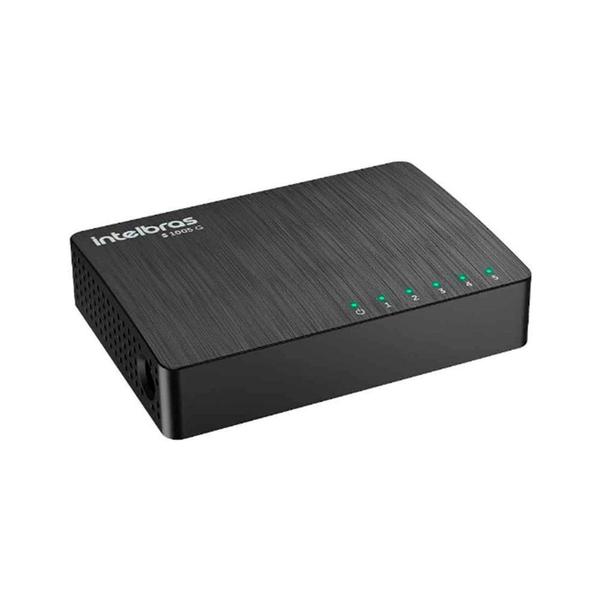 Imagem de Switch Intelbras, 10/100/1000Mbps, Gigabit-Ethernet, 5 Portas - SKD-S1005G