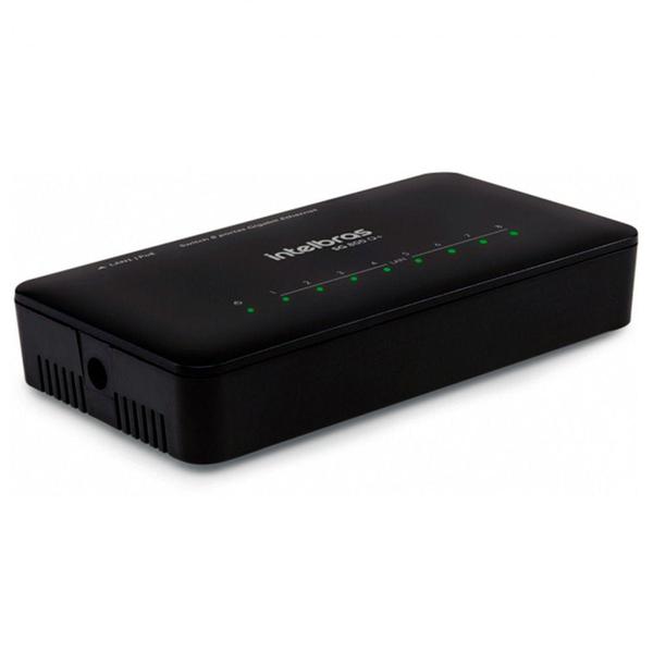 Imagem de Switch Intelbras SG 800Q+, 10/100/1000 Mbps, Fast Ethernet, 8 Portas - 4760079