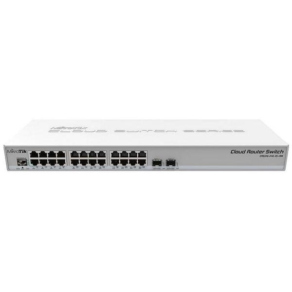 Imagem de Switch Mikrotik Router 24 Portas Gerenciável - 10/100/1000 2-SFP+ L3 - CRS326-24G-2S+RM