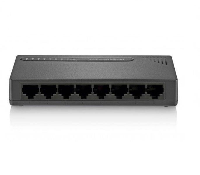 Imagem de Switch Multilaser 8 portas 1 POE Passivo 10/100Mpbs Preto RE115 - PPB