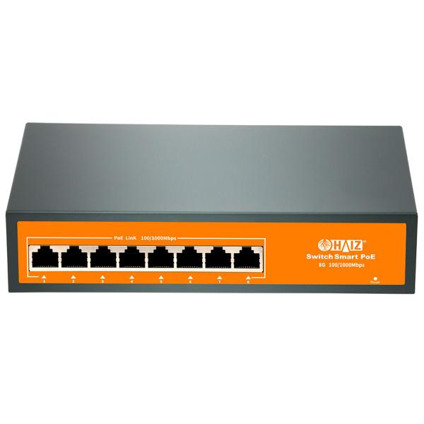 Imagem de Switch POE Suite de Rede Giga 8 Portas POE 10/100/1000Mbps Haiz