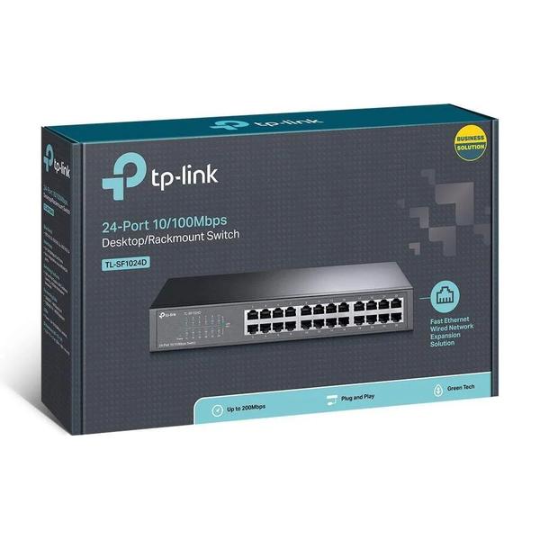 Imagem de Switch Rede 24p TP-Link TL-SF1024D 100mbps Rackmount