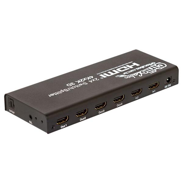 Imagem de Switch/Splitter Matrix 2x4 HDMI 3D Full HD