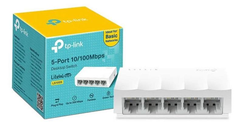 Imagem de Switch TP-Link 5 Portas RJ45 Fast LiteWave LS1005