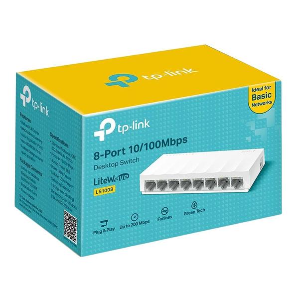 Imagem de Switch TP-Link LS1008 Fast 8 Portas Ethernet 10/100Mbps (Versão 2.0)