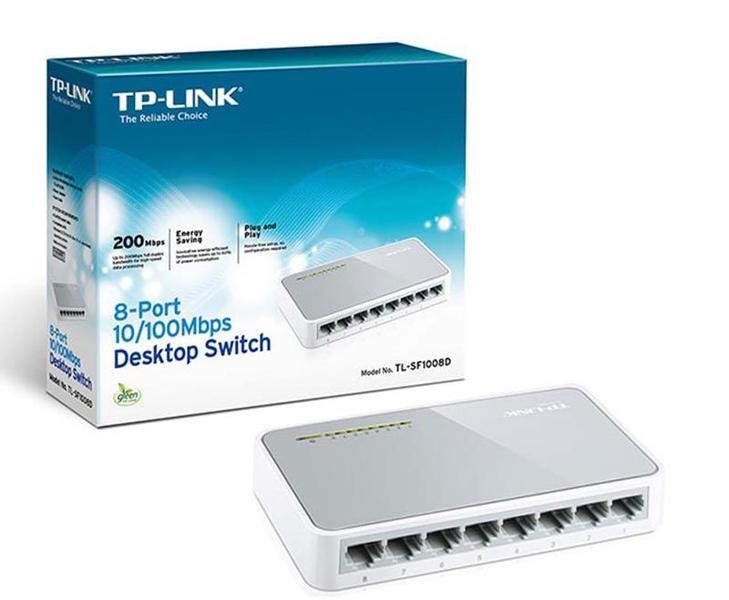 Imagem de Switch Tp-link Sf 1008d 8 Portas 10/100mbps