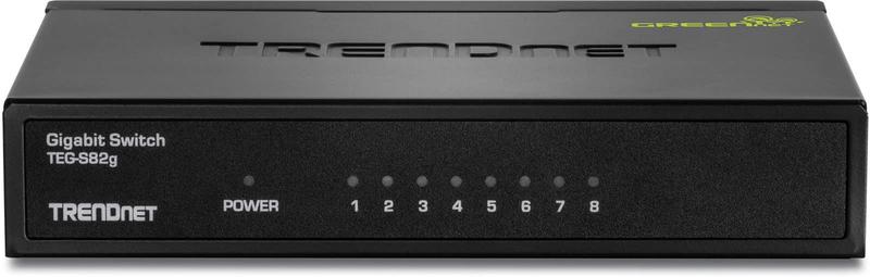 Imagem de Switch TRENDnet de 8 portas Gigabit GreenNet TEG-S82G preto