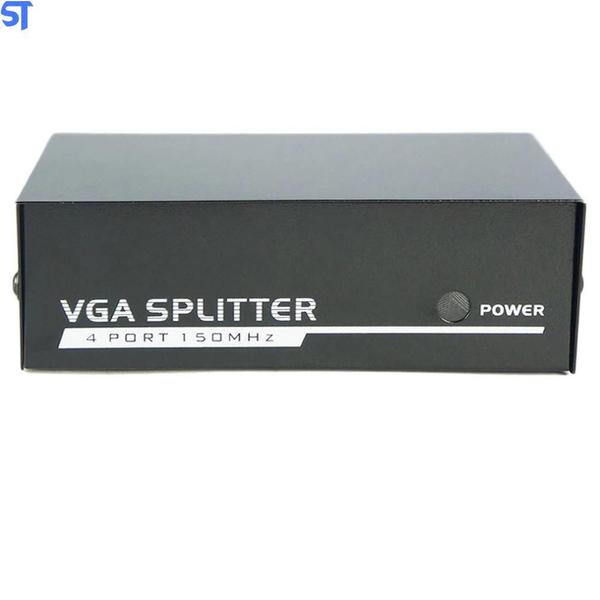 Imagem de Switch Vga Splitter 4 Saíd X1Ent Vga 150Mhz Monitor/Projetor