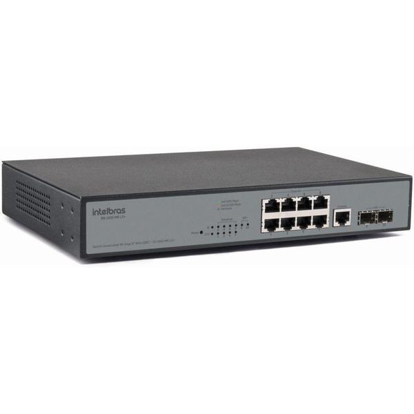 Imagem de Switche SG 1002 MR L2+ 8 portas Giga e 2 portas mini-GBIC - Intelbras