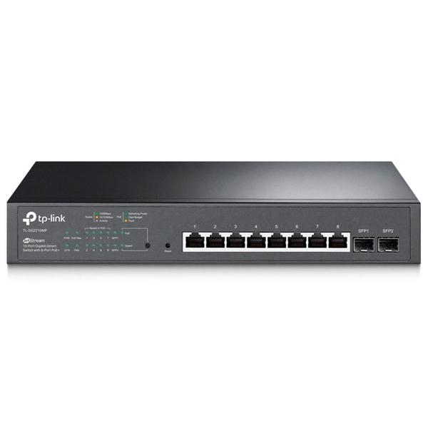 Imagem de SwitchTP-Link TL-SG2210MP - 8 Portas Gigabit PoE- 2 Portas SFP - Gerenciável L2+ - JetStream