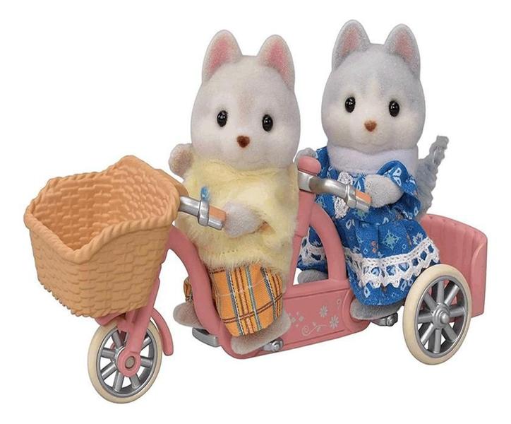 Imagem de Sylvanian Familie Conjunto Bicicleta Dupla Irmão Huskys 5637