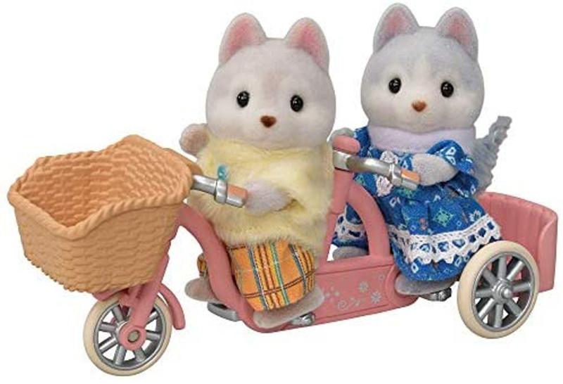 Imagem de Sylvanian Families 5637 - Conjunto Bicicleta Dupla - Irmã e Irmão Huskys - EPOCH