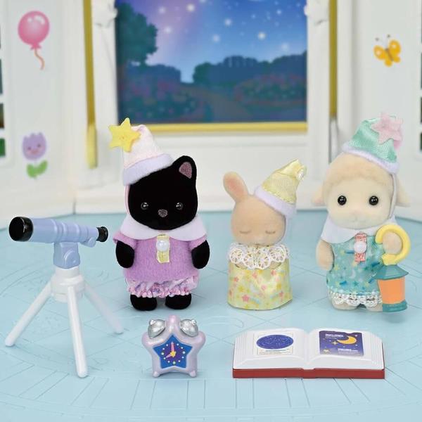 Imagem de Sylvanian families amigos do jardim da infancia noite do pijama epoch