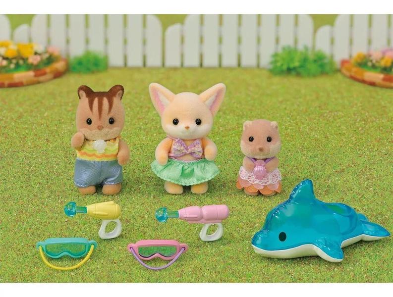 Imagem de Sylvanian Families Amigos Jardim Infância Diversão Piscina