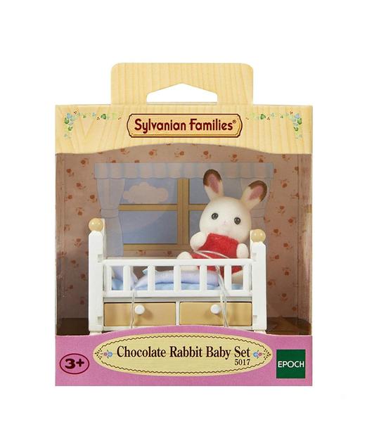 Sylvanian Families Bebe Coelho Chocolate e Cama Epoch 5017 Imagem de Sylvanian Families Bebe Coelho Chocolate e Cama Epoch 5017