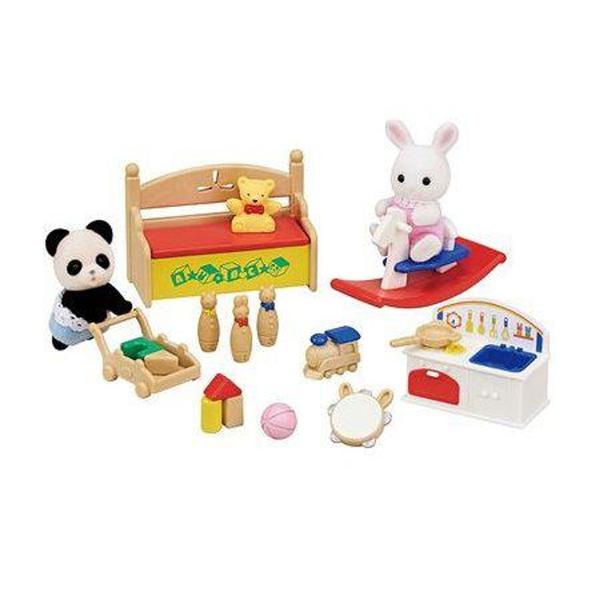 Imagem de Sylvanian Families Brinquedos Divertidos Bebê Coelho Neve e Bebê Panda 5709 - EPOCH