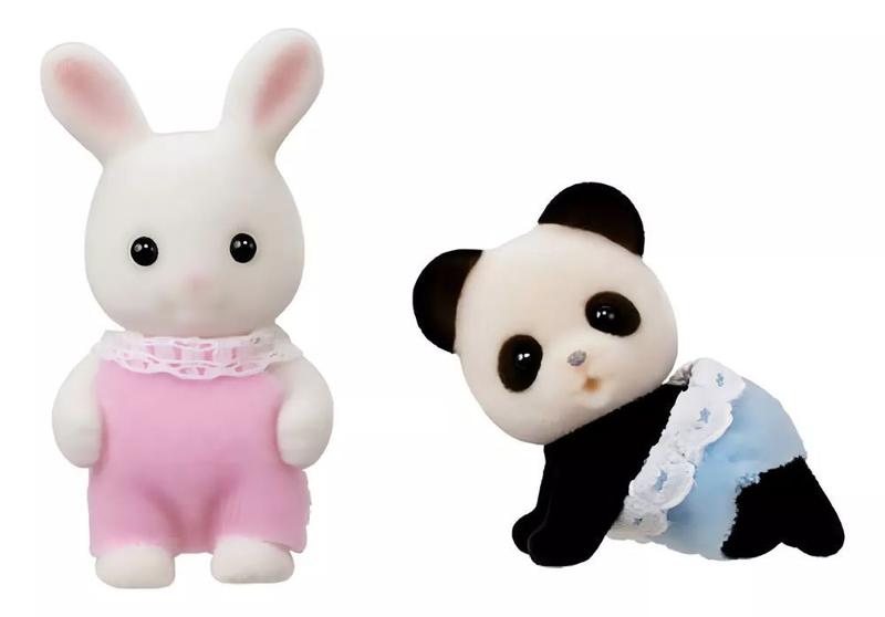 Imagem de Sylvanian Families Caixa Brinquedos Bebe Coelho Neve E Panda