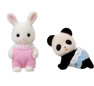 Imagem de Sylvanian Families - Caixa de Brinquedos Bebê Coelho Neve e Bebê Panda