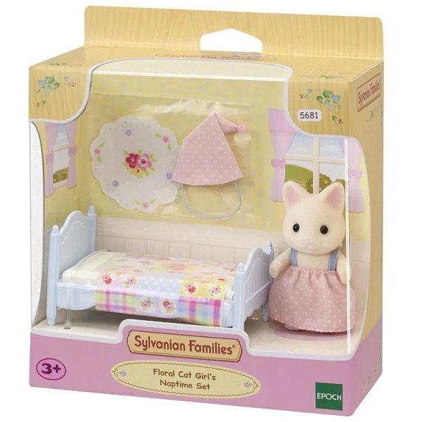 Imagem de Sylvanian Families Cama Menina Gato Primavera Epoch 5681