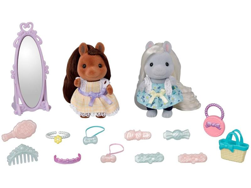 Imagem de Sylvanian Families Conjunto Amigas Pôneis - com Acessórios Epoch 2 Bonecas