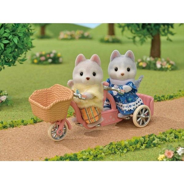 Imagem de Sylvanian Families Conjunto Bicicleta Dupla Irma e Irmao Huskys R.5637 Epoch Mag