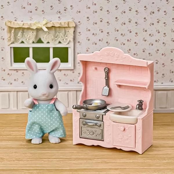 Imagem de Sylvanian Families Conjunto Cozinha Papai Coelho Neve Epoch - 5054131056783