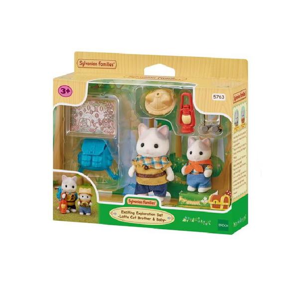 Imagem de Sylvanian Families Conjunto Exploração Animada Irmão e Bebê Gatos de Leite 5763