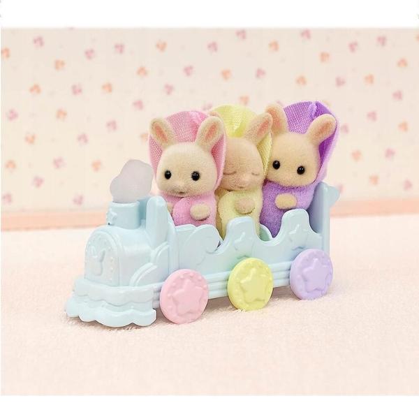 Imagem de Sylvanian families conjunto hora do banho trigemeos epoch