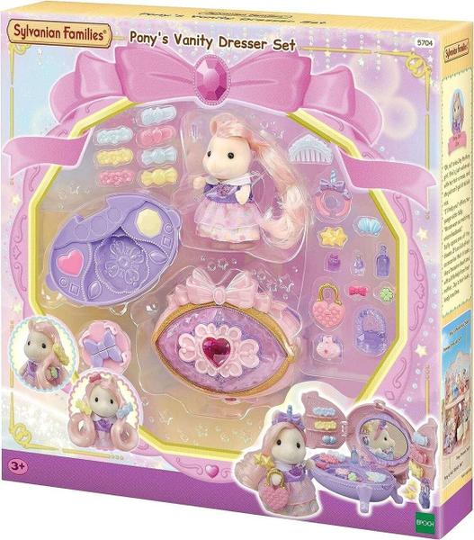 Sylvanian Families Conjunto Penteadeira Da Pônei - Epoch 5704 Imagem de Sylvanian Families Conjunto Penteadeira Da Pônei - Epoch 5704