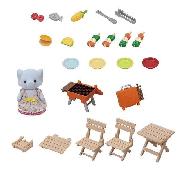 Imagem de Sylvanian Families Conjunto Piquenique e Churrasco Menina Elefante 5640