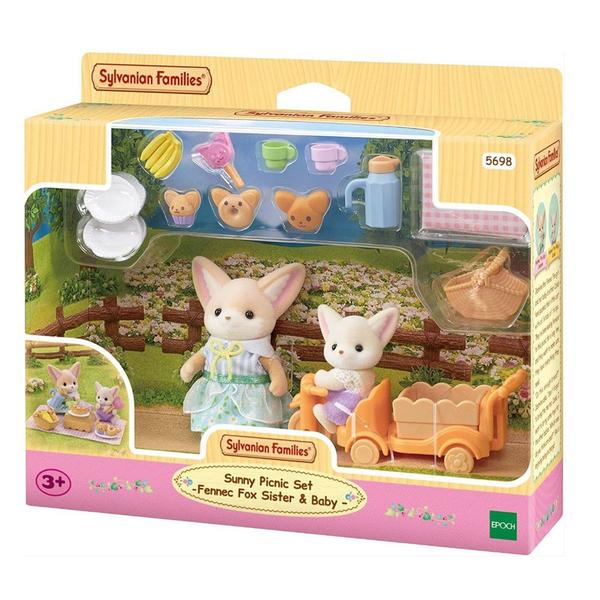 Imagem de Sylvanian Families Conjunto Piquenique Epoch Irmã e Bebê Raposas do Deserto 5698