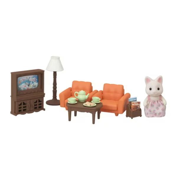 Imagem de Sylvanian Families Conjunto Sala De Estar Com Irmã Gato