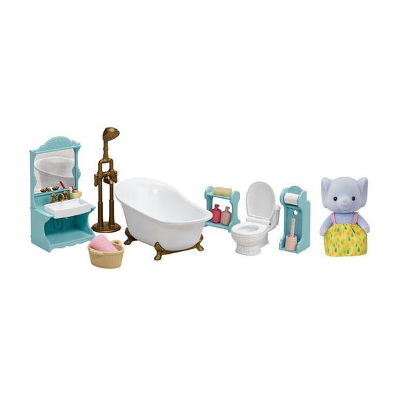 Imagem de Sylvanian Families Conjunto Toalete e Banho com Irmã Elefante 5380