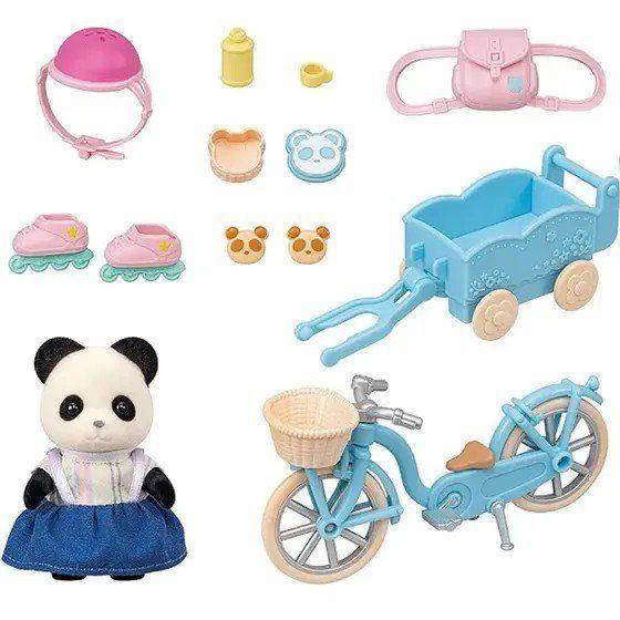 Imagem de SYLVANIAN FAMILIES CONUNTO BICICLETA E PATINS MENINA PANDA R.5652 EPOCH MAGIA Única