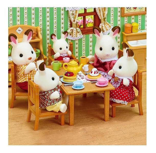 Imagem de Sylvanian Families Família Dos Coelhos Chocolate Epoch 5655P