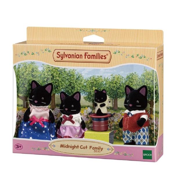 Imagem de Sylvanian Families Familia dos Gatos Meia Noite Epoch 5530