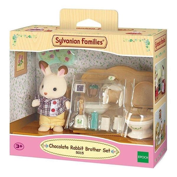 Imagem de Sylvanian families irmao coelho chocolate toalete 5015 epoch magia