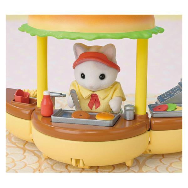 Imagem de Sylvanian Families Loja de Hamburguer + Bicicleta - Papai Gato de Leite