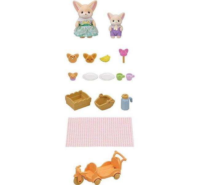 Imagem de Sylvanian Families Piquenique Ensolarado Irmã e Bebê Raposas-do-Deserto - Epoch